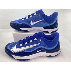 Nike Alpha Huarache Elite 4 TF Turf Hyper Royal Blue White DJ6523-414 Men's 13